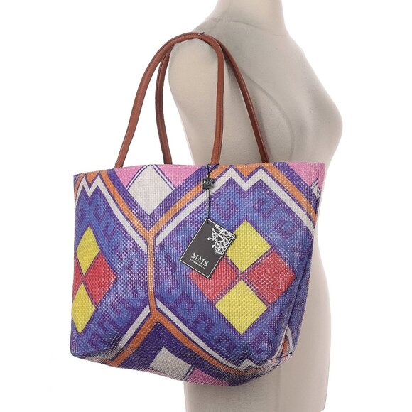 MMS Design Studio Diamond Days Shoulder Purse, Multi-Colored - NWT - Picture 1 of 8